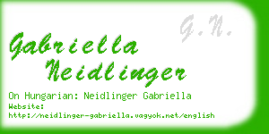 gabriella neidlinger business card